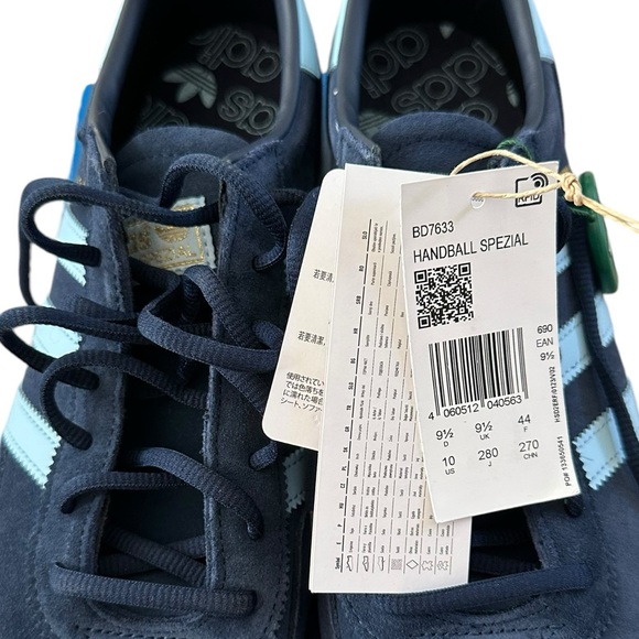 Adidas Handball Spezial Suede Leather Navy Blue Gum 10 11.5 NWT NEW BOX - Picture 5 of 16
